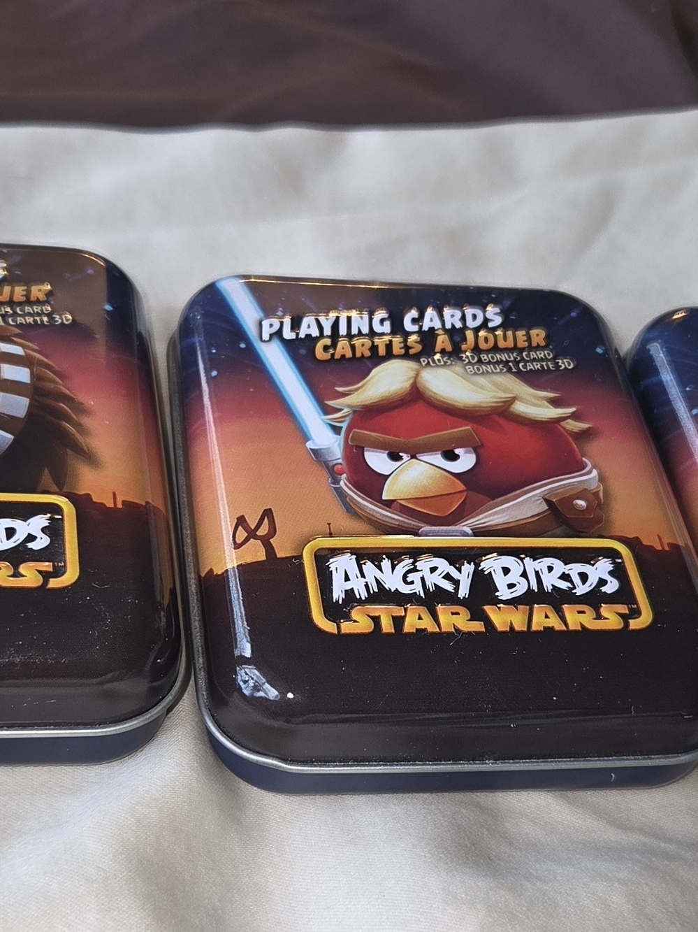 Angry Birds Star Wars Playing Cards Tin - Lot Of 3
